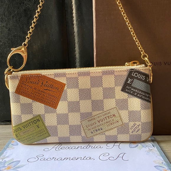 LOUIS VUITTON Limited Damier Azur Canvas Complice Milla Pochette MM chain Bag - Picture 16 of 16